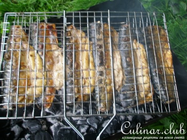 скумбрия на решетке