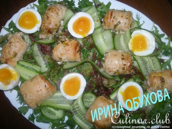 Куриные рулетики в пряном соусе 