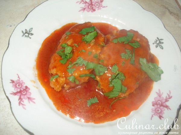 Котлеты из кальмаров с рисом