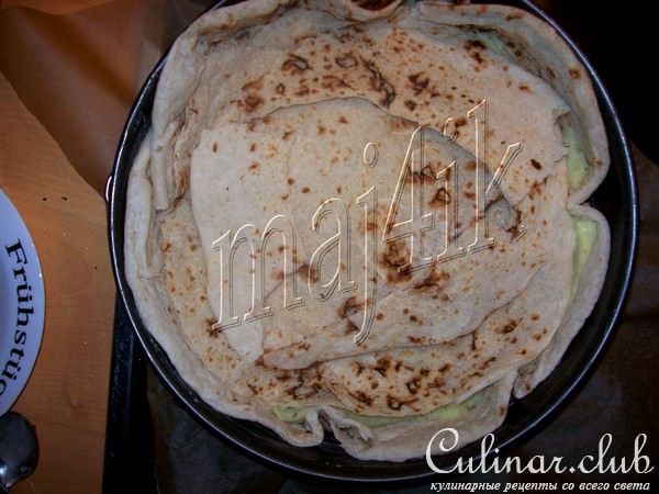 Пирог из лаваша