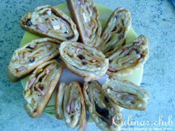 Пицца и рулет на тане