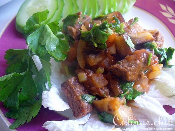 Любимое МЯСКО с баклажанами