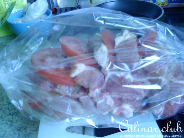 Мясная "книжка" с помидорками