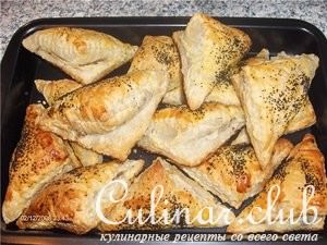 Слоеные пирожки с мясом (вариант)