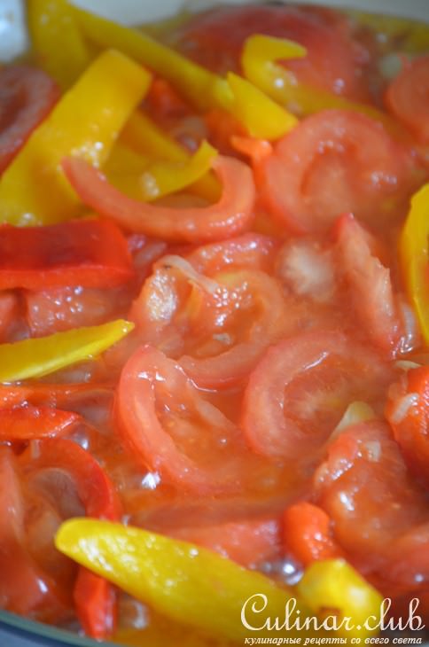 Кальмары,тушенные с перцем и кунжутом