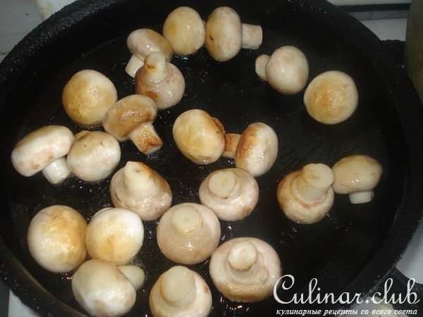 Грибы маринованные с кунжутом