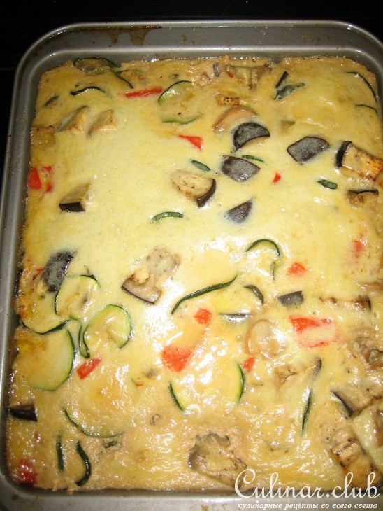 Запеченные овощи с сыром Gorgonzola
