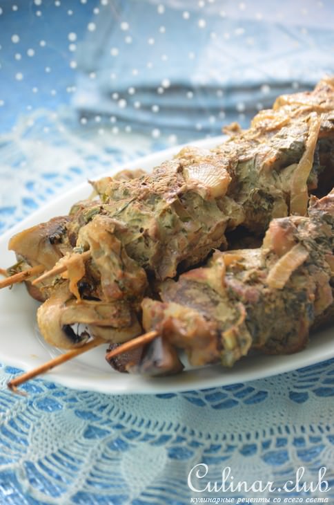 Печеночные шашлычки
