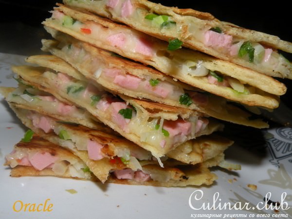 Мексиканские КЕЙСАДИАС c начинкой, Quesadillas