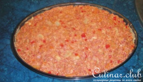 Мясная запеканка с цветной капустой.