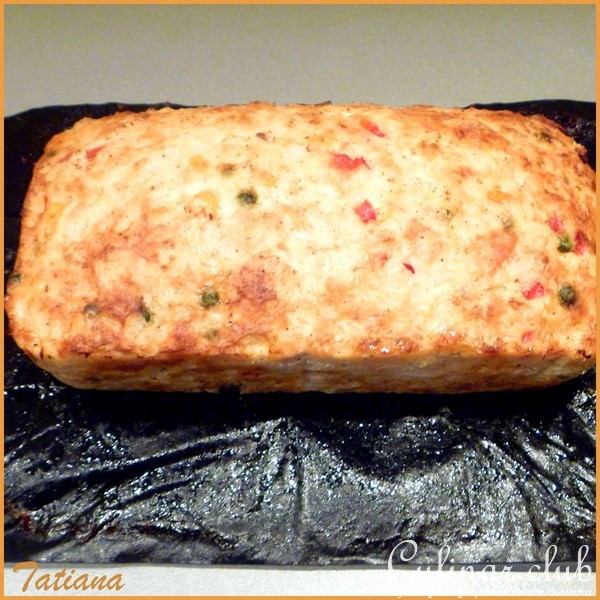 Хлебец куриный с рисом и овощами