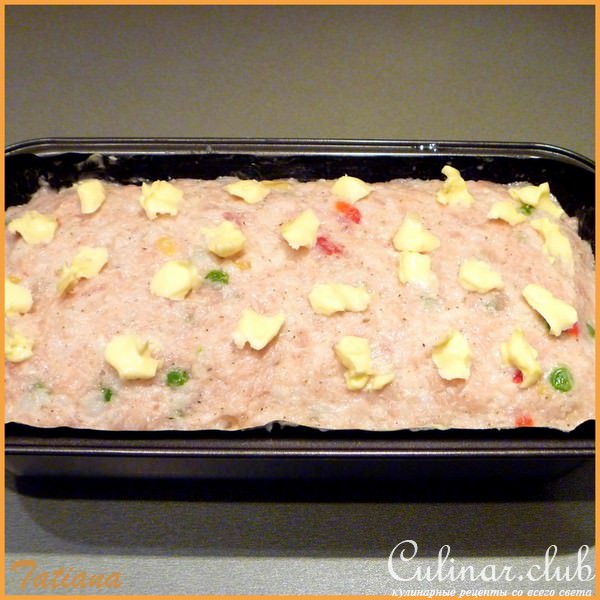 Хлебец куриный с рисом и овощами