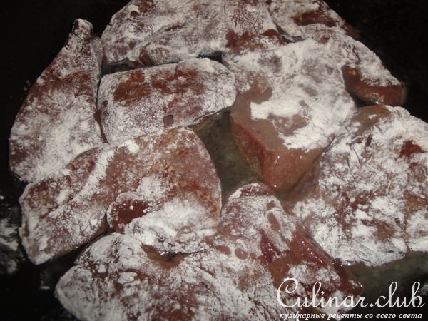 Печень жареная с луком
