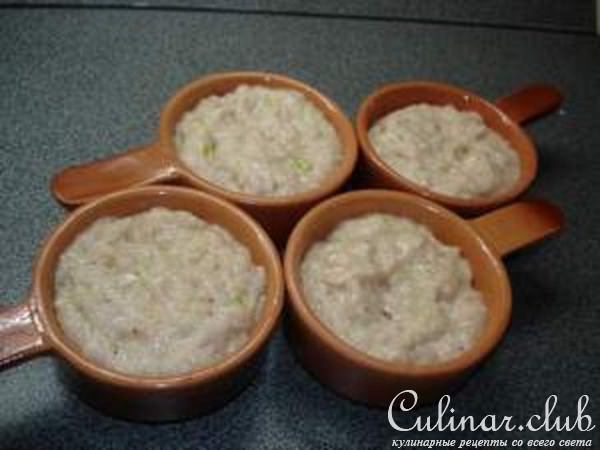 Куриное суфле с овощным спагетти