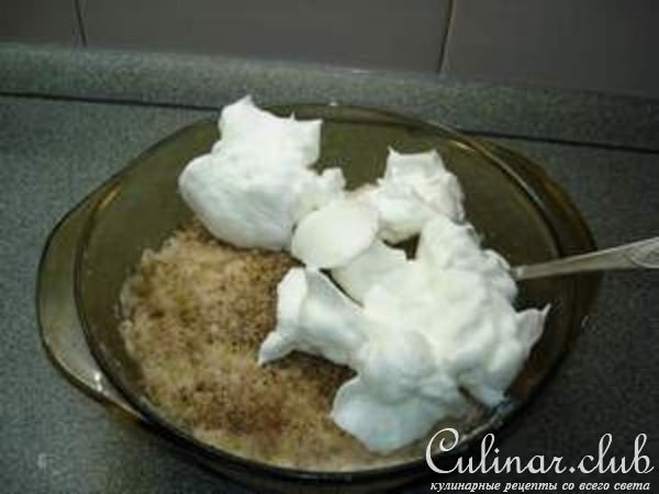 Куриное суфле с овощным спагетти