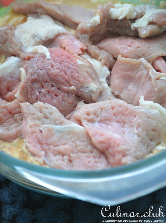 Свиная отбивная с маком