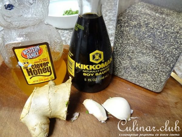 " Кусок Мяса в Имбирно - Медовом Маринаде с Розмарином"