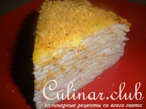 Венгерский блинный закусочный торт