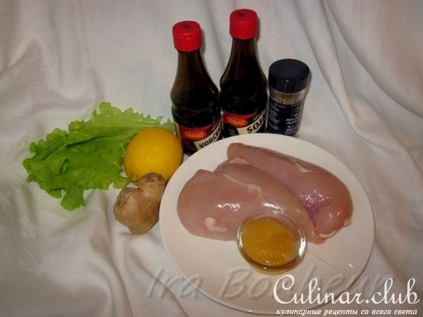 Горячий салат из курицы гриль с кукурузой