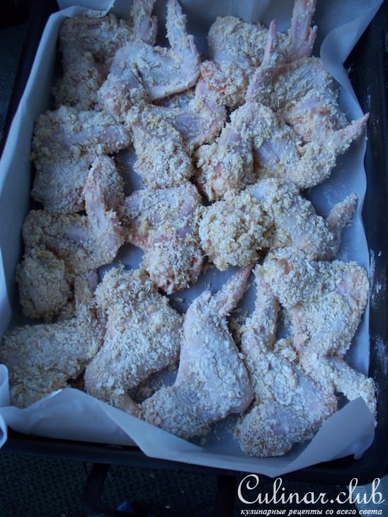 Cranchy sesam chicken wings Куриные крылышки с хрустящей кунжутной корочкой