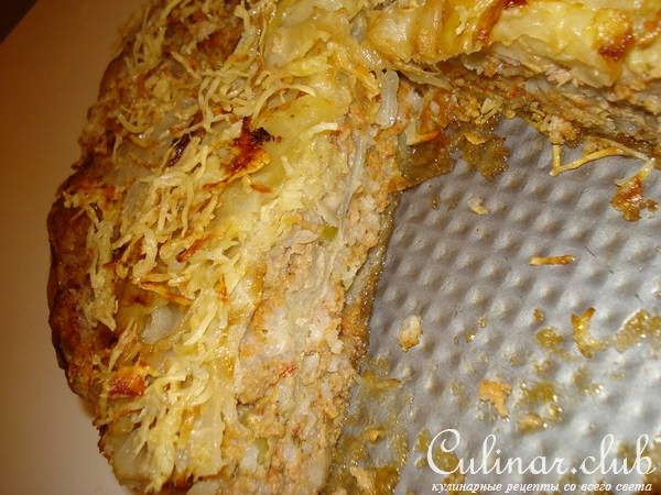 капустный пирог/без теста/