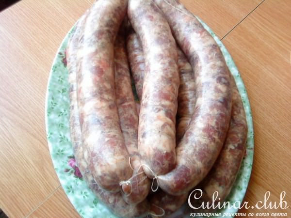 Колбаса домашняя в аэрогриле 