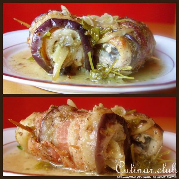 Рулетики с мясом "Баклажановая шалость"