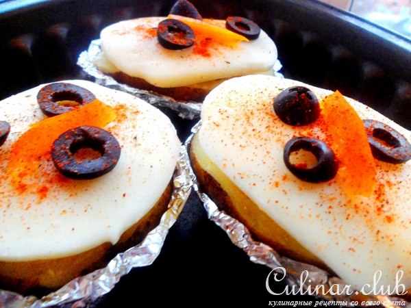 Грибная картофельная пицца
