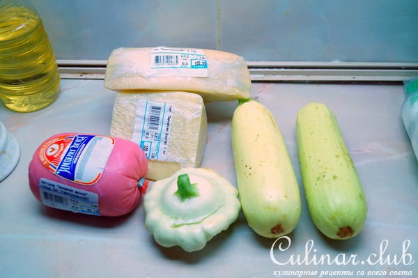 Фаршированные кабачки и грибы, горячая закуска.