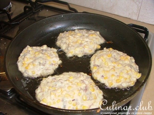 Кукурузные оладьи