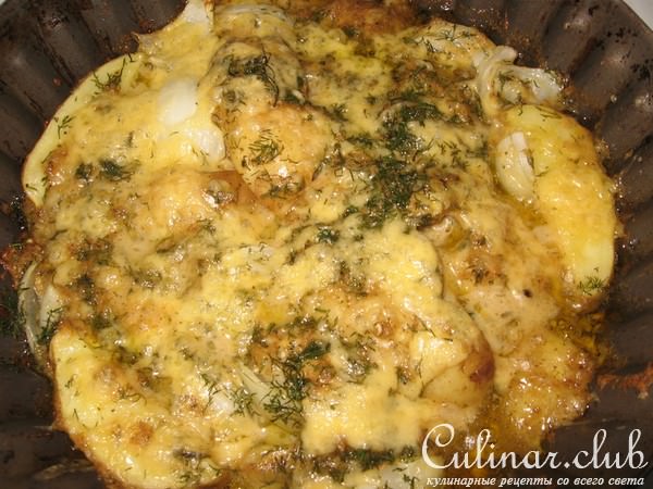 Картофель запечённый под соусом