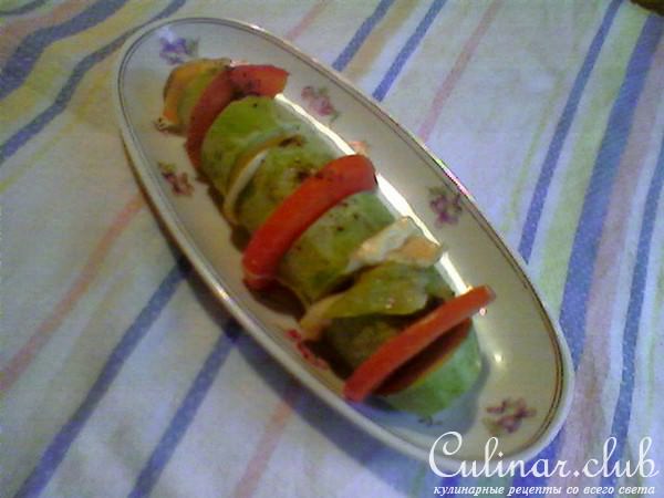 Кабачки фаршированные.