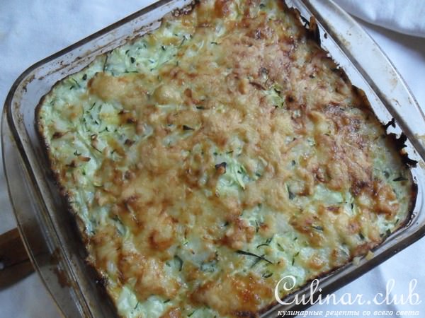 Кабачковая запеканка с рисом