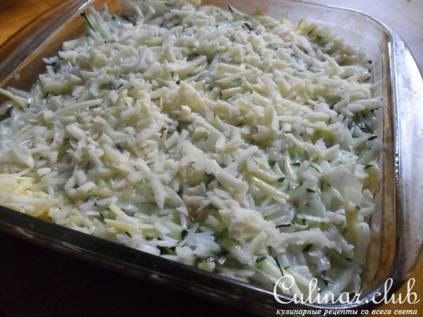 Кабачковая запеканка с рисом