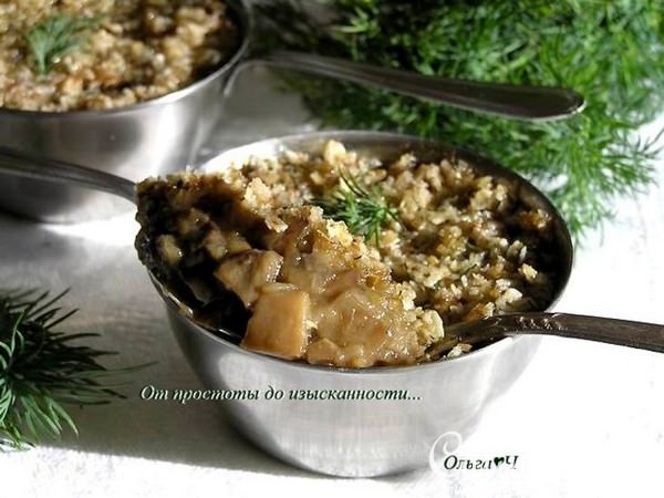 Грибной крамбль