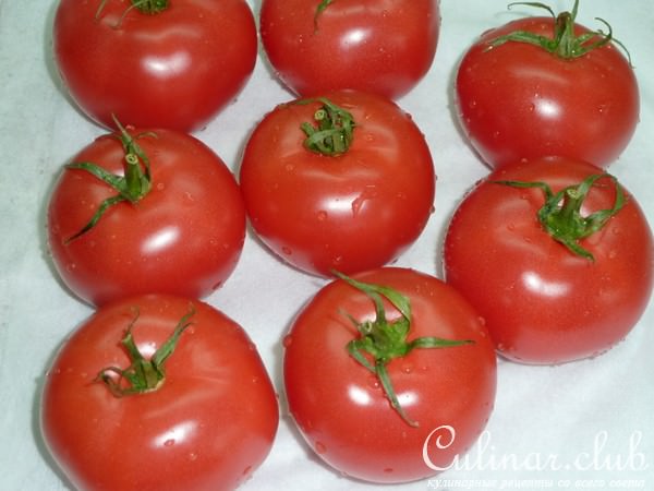 Томаты фаршированные булгуром и фетой с овощами