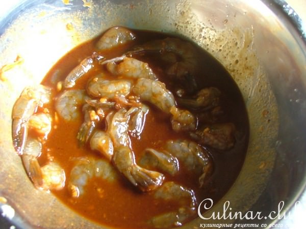 Креветочные шашлычки в маринаде для Мишеля
