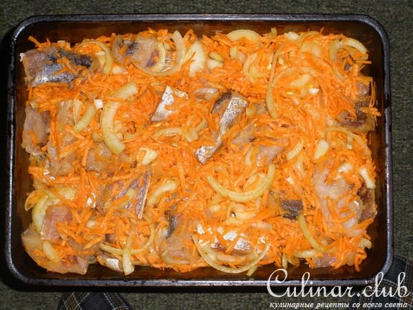 Рыба, запеченная с овощами(вариант)