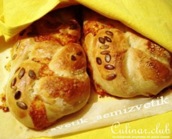 Пикантный белый хлебушек с сыром 