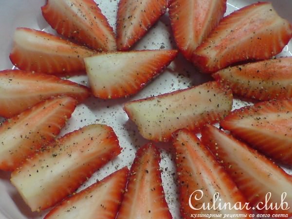 Чиабатта с запечённой клубникой//Ciabatta