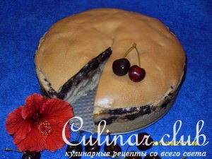 Фоккача с черешней или булка-пирог