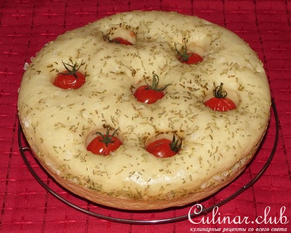Фокачча с черри и розмарином (Тест - драйв)