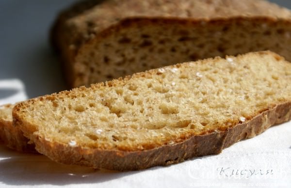 Яблочный хлеб (закваска на кураге)