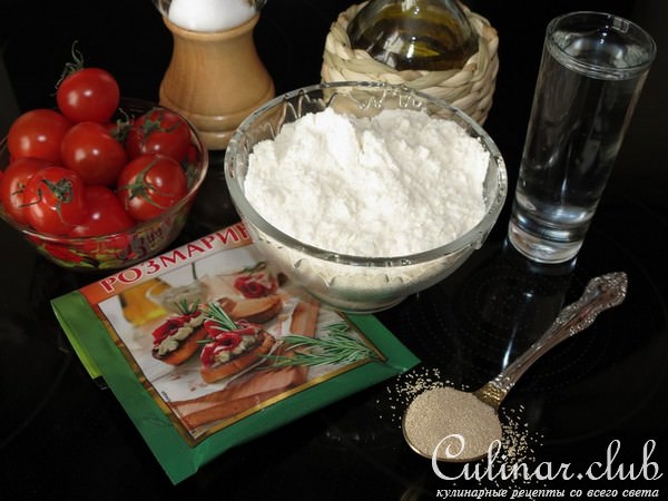 Фокачча с черри и розмарином (Тест - драйв)