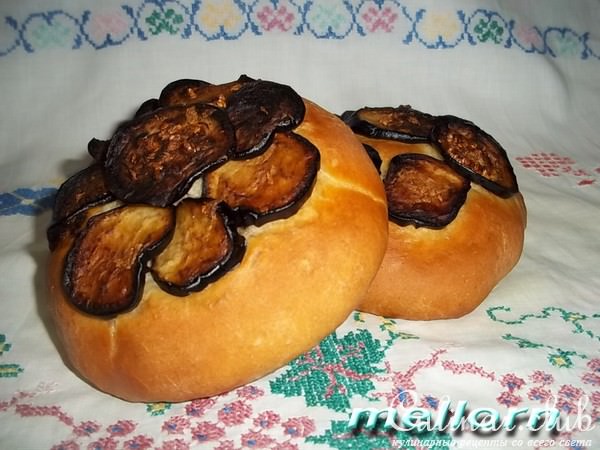 Мини-лепешки с баклажанами