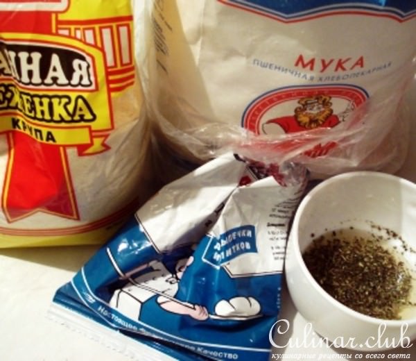 Хлебушек, приготовленный на манной каше