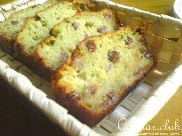 Сладкий хлеб из кабачка с ананасом
