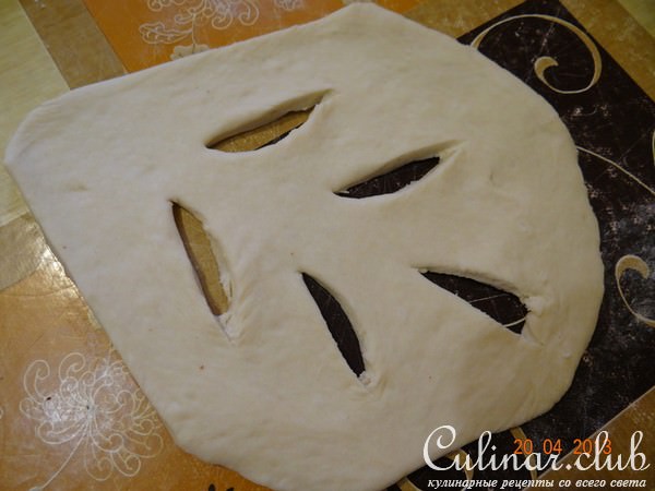 Fougasse (французский хлебец Фугасс) с кунжутом и прованскими травами