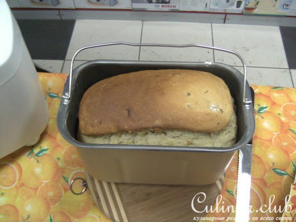 Сдоба с изюмом (для хлебопечки)