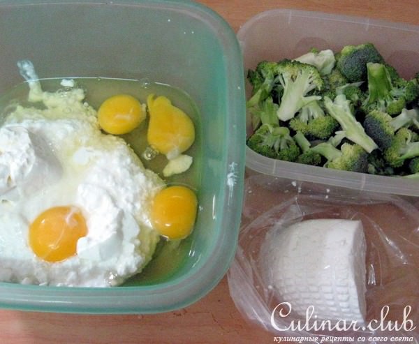Запеканка с брокколи (без муки)